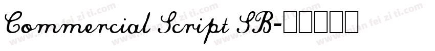 Commercial Script SB字体转换